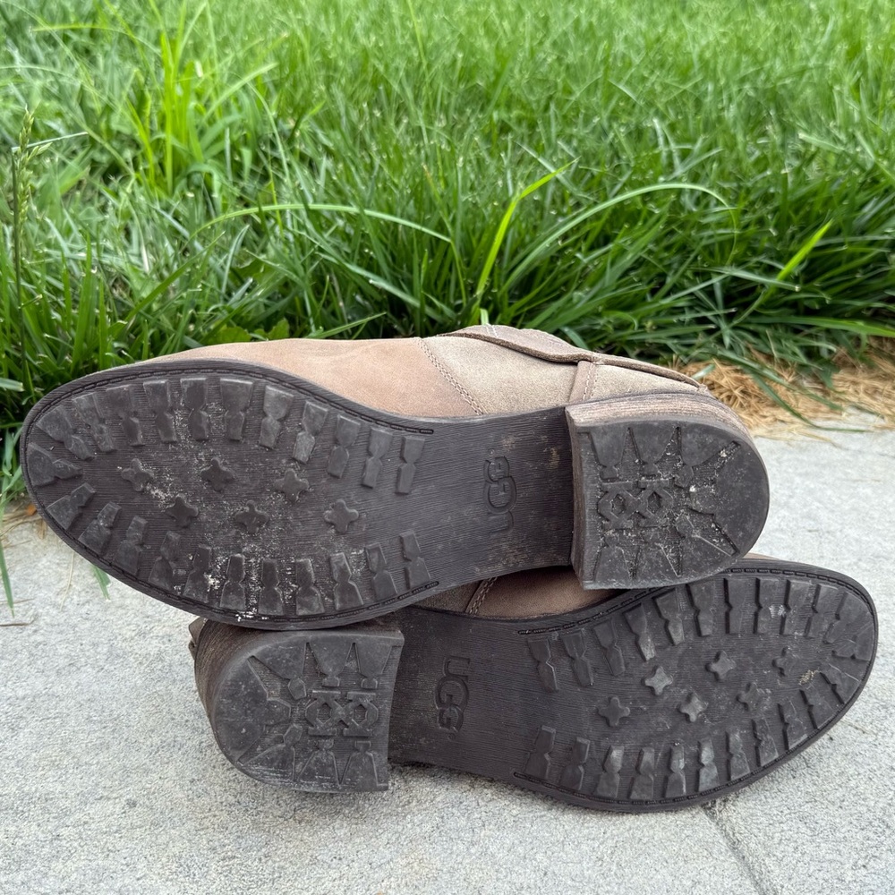 Ugg Patsy Cut Brown Leather Ankle Booties Size 11… - image 6